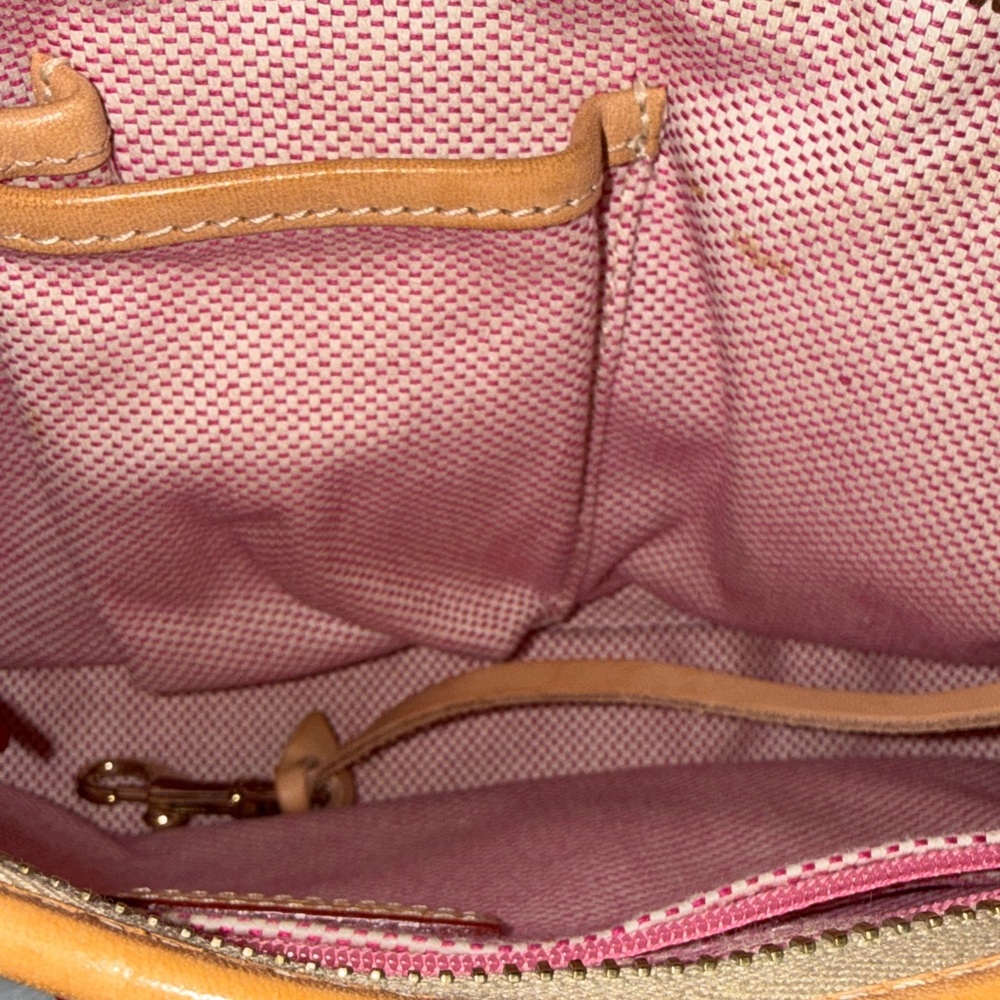 Dooney & Bourke Mint Pastel Heart Mini Shoulder Bag with Pom Pom Charm - Picture 10 of 16